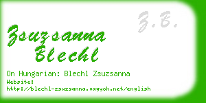 zsuzsanna blechl business card